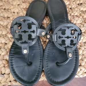 Tory Burch Miller Sandals Black Size 7